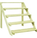 VidaXL Plantenstandaard 80x80x80 cm geïmpregneerd grenenhout