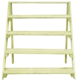 VidaXL Plantenstandaard 80x80x80 cm geïmpregneerd grenenhout