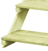 VidaXL Plantenstandaard 80x80x80 cm geïmpregneerd grenenhout