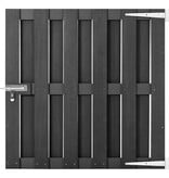 VidaXL Poort 100x100 cm HKC grijs