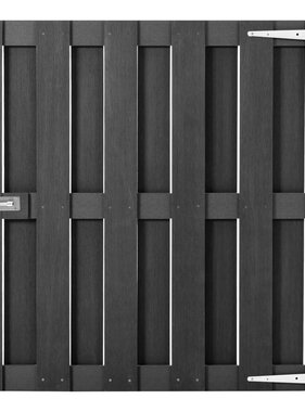 VidaXL Poort 100x100 cm HKC grijs