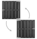 VidaXL Poort 100x100 cm HKC grijs