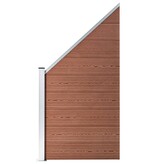 VidaXL Schuttingpaneel 95x(105-180) cm HKC bruin