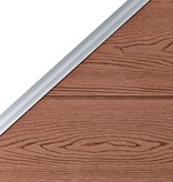 VidaXL Schuttingpaneel 95x(105-180) cm HKC bruin