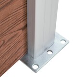 VidaXL Schuttingpaneel 95x(105-180) cm HKC bruin