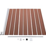 VidaXL Schutting 175x186 cm HKC bruin