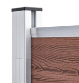 VidaXL Schutting 175x186 cm HKC bruin