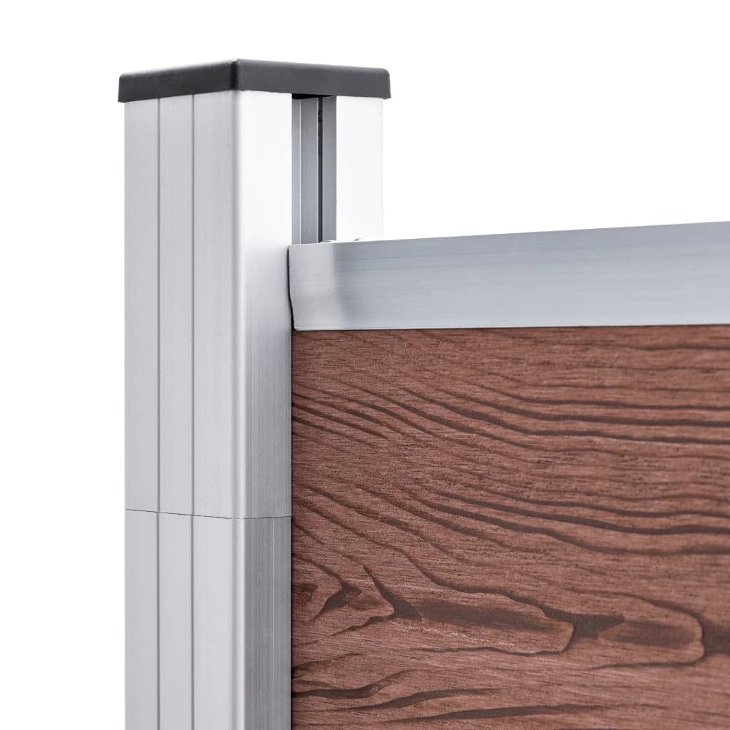 VidaXL Schutting 175x186 cm HKC bruin