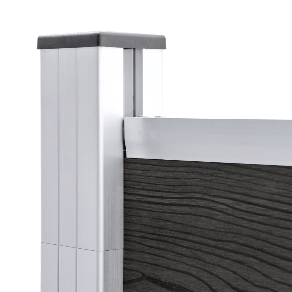 VidaXL Schutting 180x186 cm HKC grijs