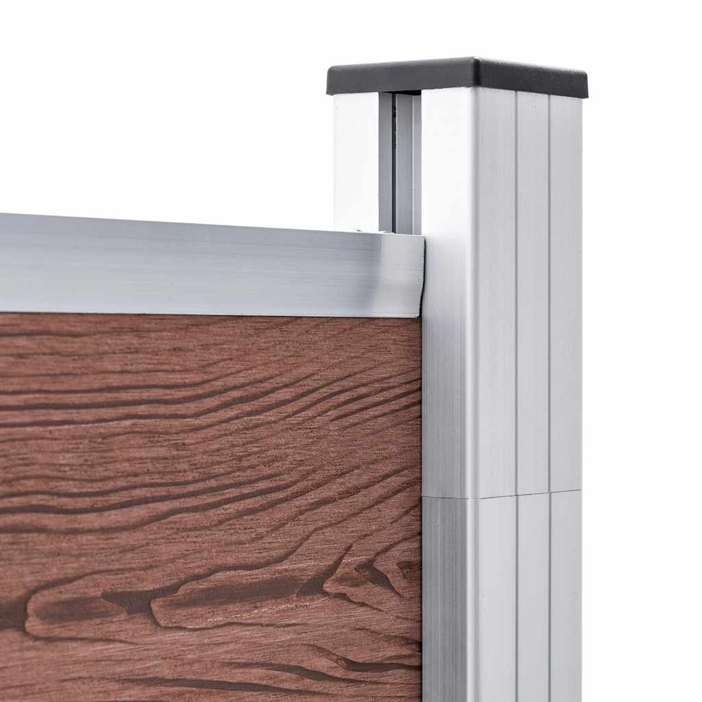 VidaXL Schutting 180x186 cm HKC bruin