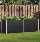 VidaXL Plantenbak verhoogd 250x100x91 cm HKC grijs