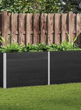 VidaXL Plantenbak verhoogd 250x100x91 cm HKC grijs