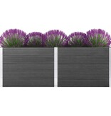 VidaXL Plantenbak verhoogd 250x100x91 cm HKC grijs
