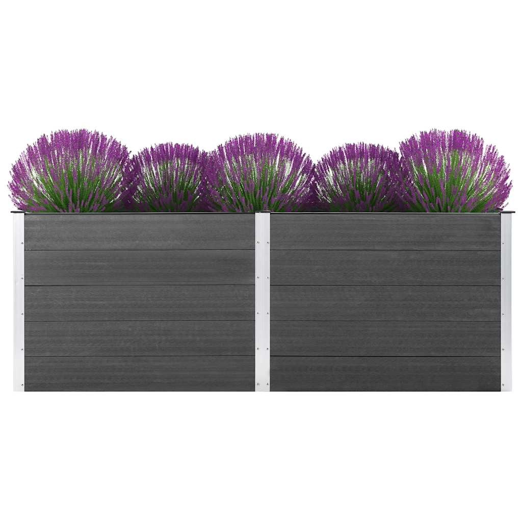 VidaXL Plantenbak verhoogd 250x100x91 cm HKC grijs