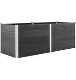 VidaXL Plantenbak verhoogd 250x100x91 cm HKC grijs