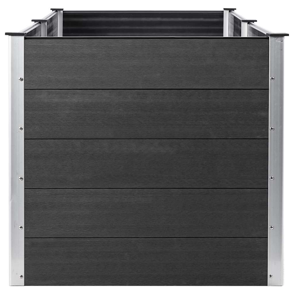VidaXL Plantenbak verhoogd 250x100x91 cm HKC grijs