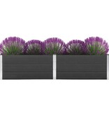 VidaXL Plantenbak verhoogd 250x100x54 cm HKC grijs