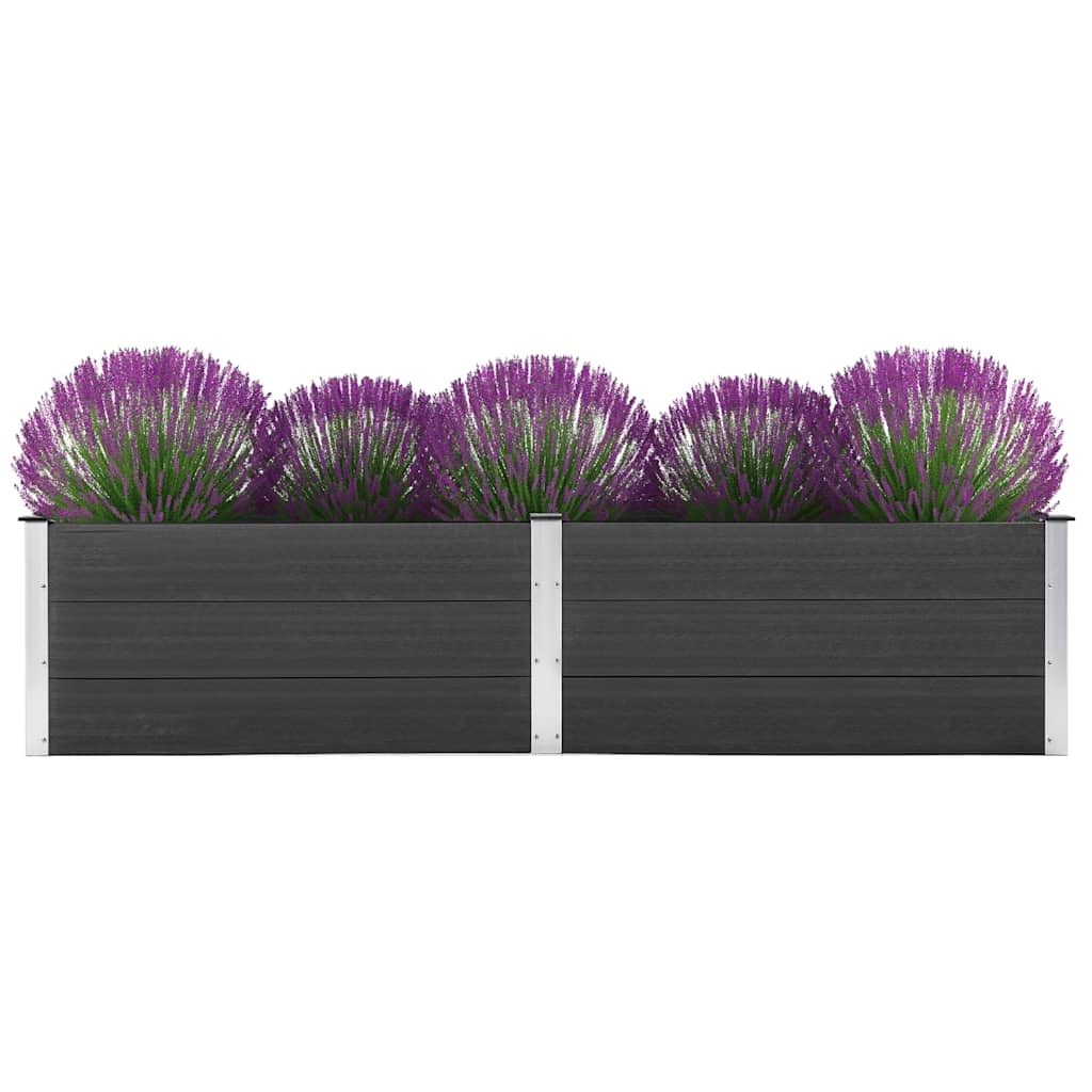 VidaXL Plantenbak verhoogd 250x100x54 cm HKC grijs