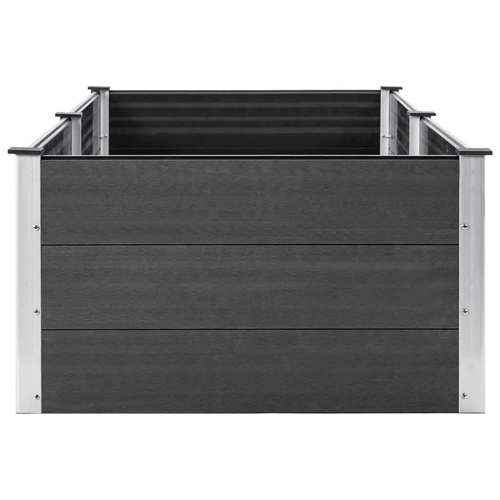 VidaXL Plantenbak verhoogd 250x100x54 cm HKC grijs