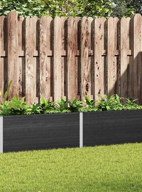 VidaXL Plantenbak verhoogd 250x50x91 cm HKC grijs