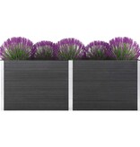 VidaXL Plantenbak verhoogd 250x50x91 cm HKC grijs
