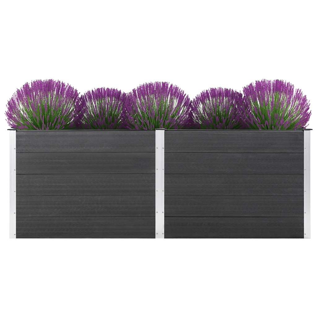 VidaXL Plantenbak verhoogd 250x50x91 cm HKC grijs