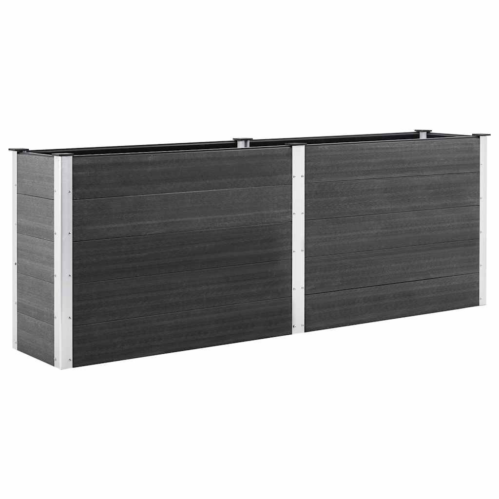 VidaXL Plantenbak verhoogd 250x50x91 cm HKC grijs