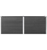 VidaXL Plantenbak verhoogd 250x50x91 cm HKC grijs