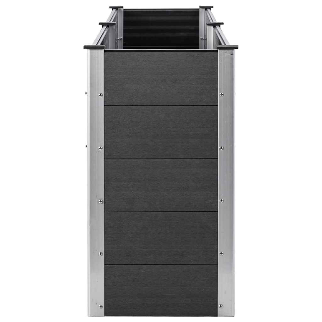 VidaXL Plantenbak verhoogd 250x50x91 cm HKC grijs