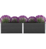 VidaXL Plantenbak verhoogd 250x50x54 cm HKC grijs