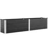VidaXL Plantenbak verhoogd 250x50x54 cm HKC grijs