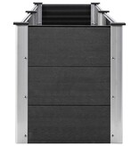 VidaXL Plantenbak verhoogd 250x50x54 cm HKC grijs