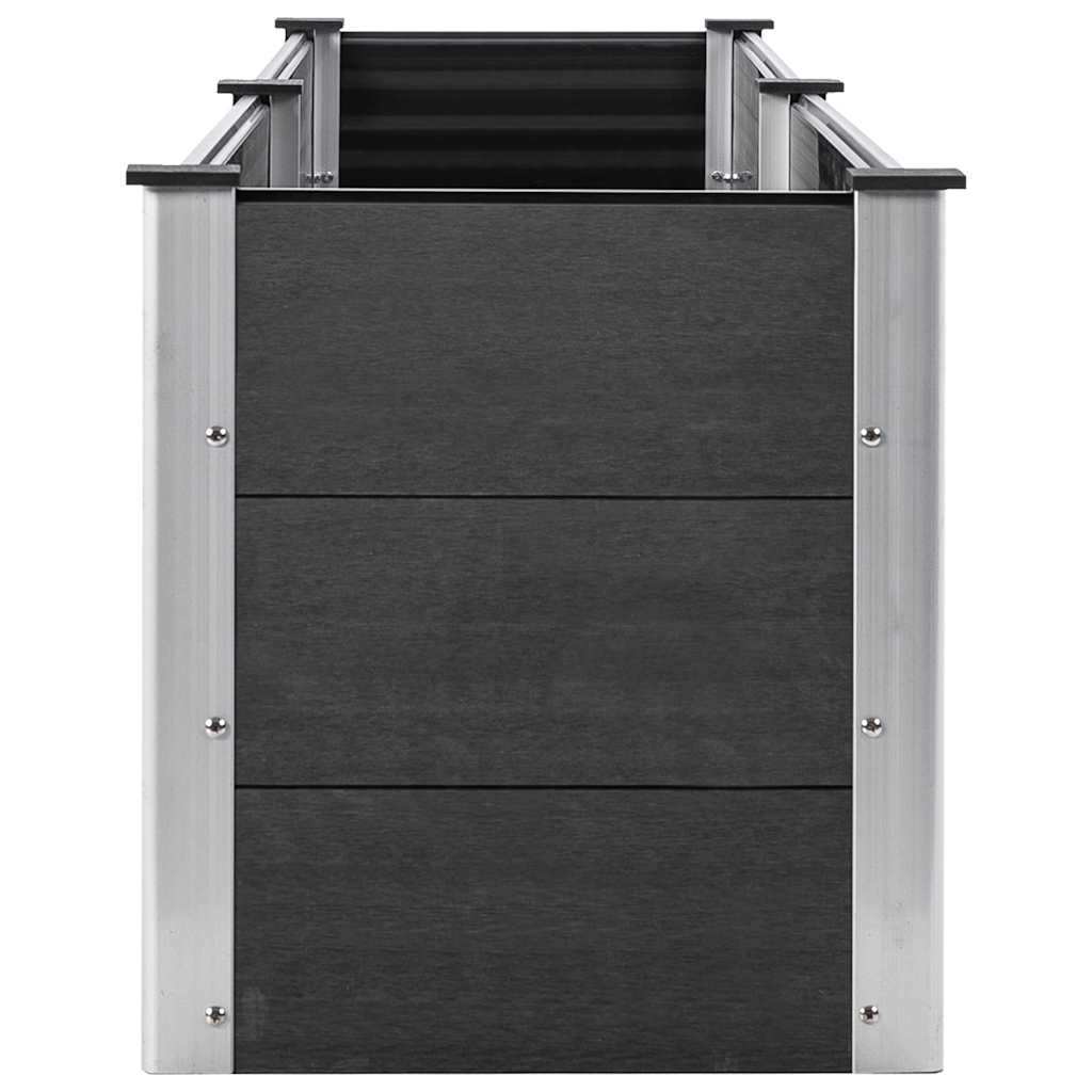 VidaXL Plantenbak verhoogd 250x50x54 cm HKC grijs