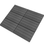 VidaXL Tegels 6 st 1m² 60x30 cm HKC grijs