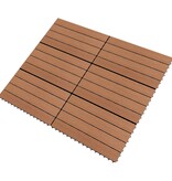 VidaXL Tegels 6 st 1m² 60x30 cm HKC bruin