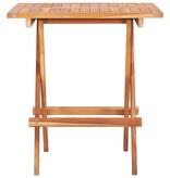 VidaXL Bistrotafel inklapbaar 60x60x65 cm massief teakhout