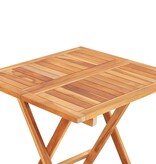 VidaXL Bistrotafel inklapbaar 60x60x65 cm massief teakhout