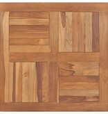 VidaXL Tafelblad vierkant 80x80x2,5 cm massief teakhout