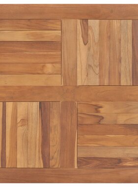 VidaXL Tafelblad vierkant 80x80x2,5 cm massief teakhout