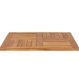 VidaXL Tafelblad vierkant 80x80x2,5 cm massief teakhout