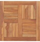 VidaXL Tafelblad 60x60x2,5 cm massief teakhout
