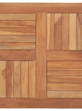 VidaXL Tafelblad 60x60x2,5 cm massief teakhout