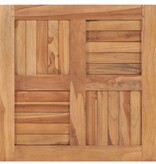 VidaXL Tafelblad 60x60x2,5 cm massief teakhout