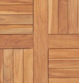 VidaXL Tafelblad 60x60x2,5 cm massief teakhout
