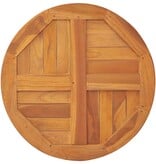 VidaXL Tafelblad rond 2,5 cm 90 cm massief teakhout
