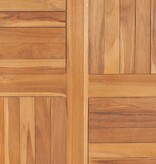 VidaXL Tafelblad rond 2,5 cm 90 cm massief teakhout