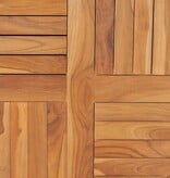 VidaXL Tafelblad rond 2,5 cm 80 cm massief teakhout