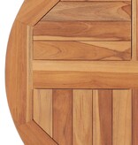VidaXL Tafelblad rond 2,5 cm 60 cm massief teakhout