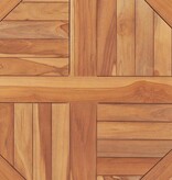 VidaXL Tafelblad rond 2,5 cm 60 cm massief teakhout