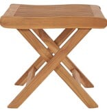 VidaXL Voetensteun inklapbaar 46,5x49x41,5 cm massief teakhout